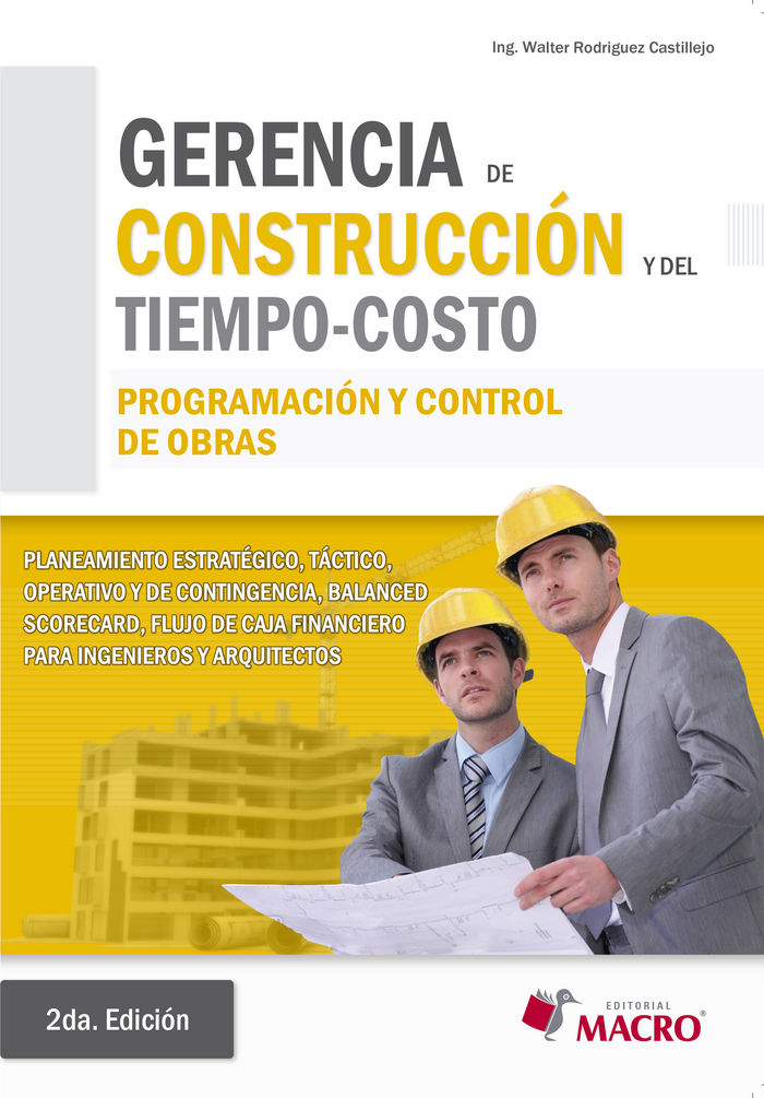 Gerencia de Construcción y del Tiempo - Costo, de Rodríguez | portada del libro