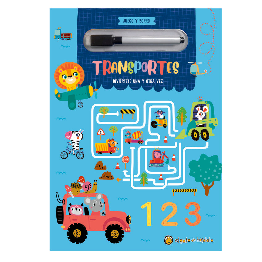 TRANSPORTES ("JUEGO Y BORRO"), de AA.VV. | portada del libro