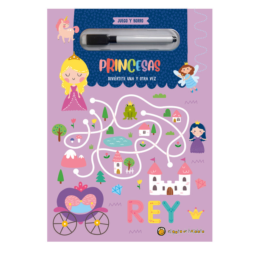 PRINCESAS ("JUEGO Y BORRO"), de AA.VV. | portada del libro