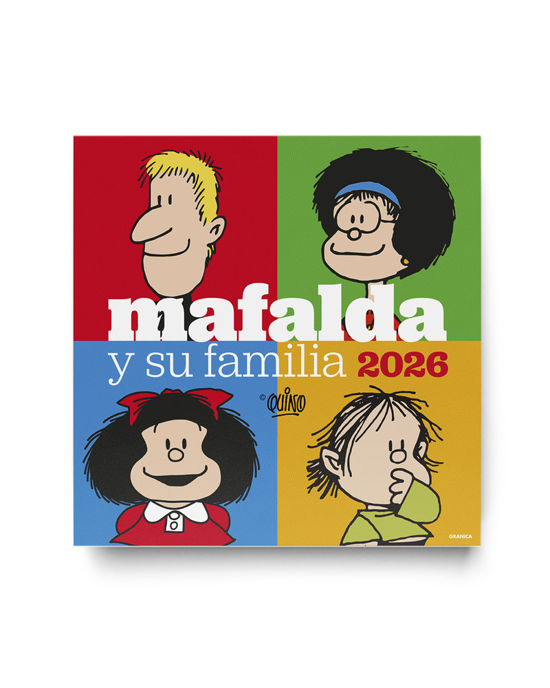 MAFALDA 2026, CALENDARIO DE PARED FAMILIA, de QUINO | portada del libro