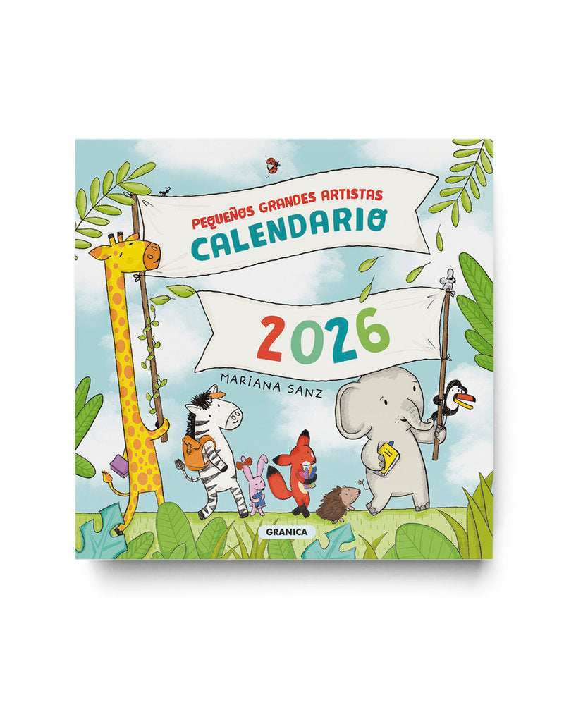 PEQUEÑOS GRANDES ARTISTAS 2026, CALENDARIO DE PARED, de SANZ, MARIANA | portada del libro