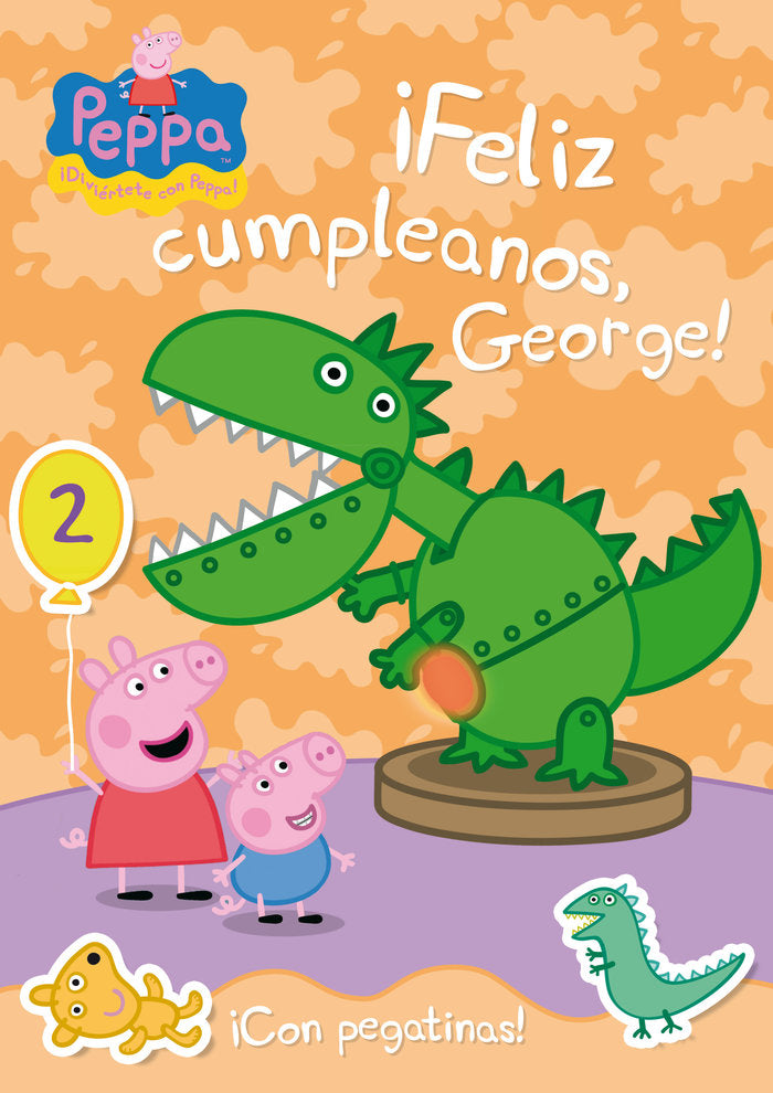 ¡Feliz cumpleaños George! (Peppa Pig. Cuaderno de actividades), de Hasbro | portada del libro