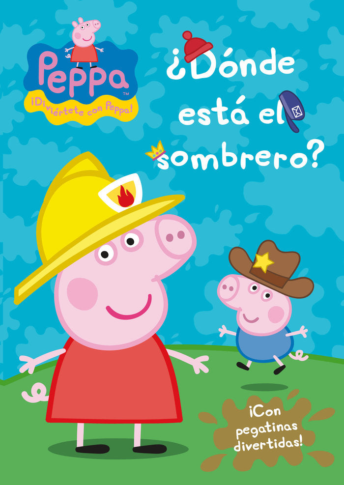 ¿Dónde está el sombrero? (Peppa Pig. Cuaderno de actividades), de Hasbro | portada del libro