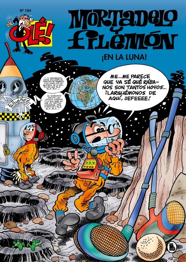 ¡En la luna! (Olé! Mortadelo 184), de Ibáñez, Francisco | portada del libro