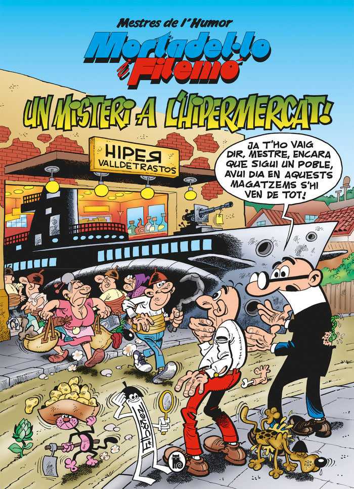 Mortadel·lo i Filemó. Misteri a l'hipermercat (Mestres de l'Humor 56), de Ibáñez, Francisco | portada del libro