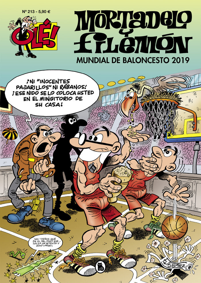 Mundial de baloncesto 2019 (Olé! Mortadelo 213), de Ibáñez, Francisco | portada del libro