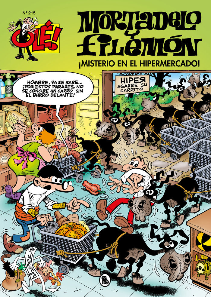 ¡Misterio en el hipermercado! (Olé! Mortadelo 215), de Ibáñez, Francisco | portada del libro