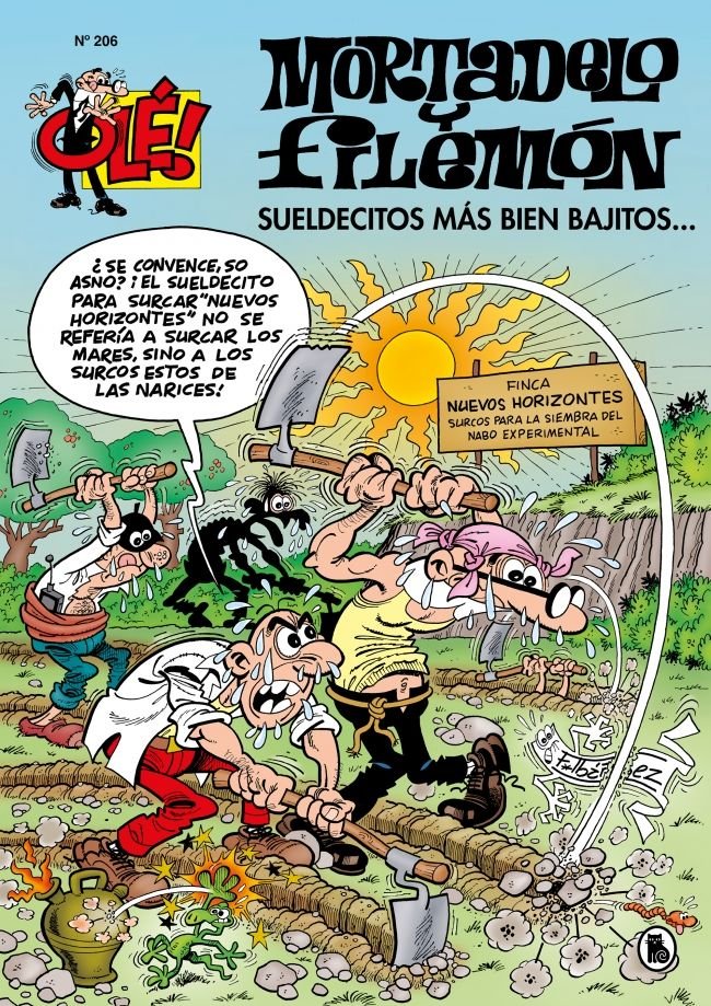 Sueldecitos más bien bajitos... (Olé! Mortadelo 206), de Ibáñez, Francisco | portada del libro