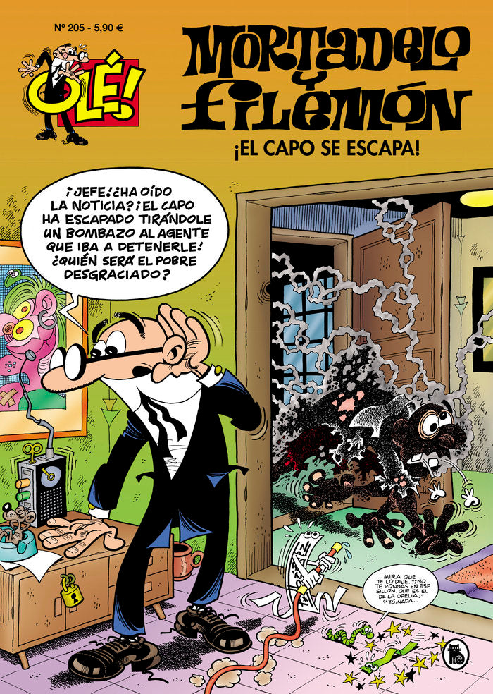 ¡El capo se escapa! (Olé! Mortadelo 205), de Ibáñez, Francisco | portada del libro