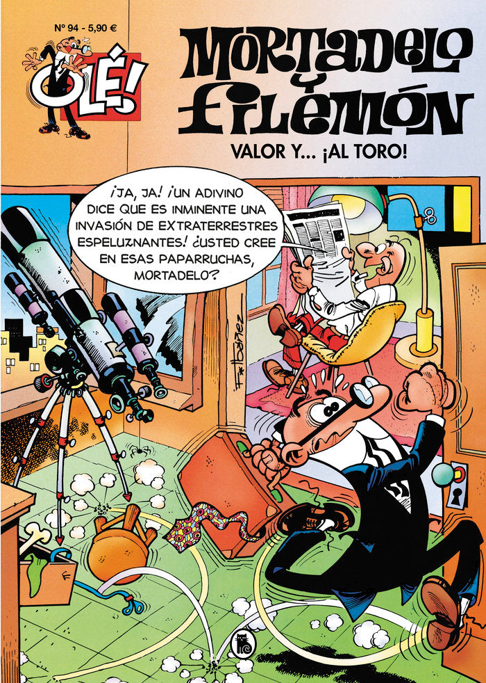 Valor y... ¡Al toro! (Olé! Mortadelo 94), de Ibáñez, Francisco | portada del libro