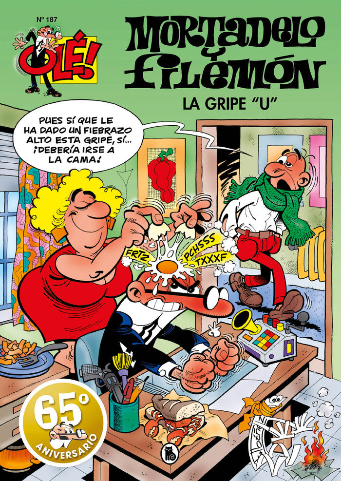 LA GRIPE "U" (OLE! MORTADELO 187), de IBAÑEZ, FRANCISCO | portada del libro
