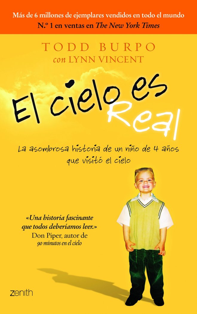 El cielo es real, de Burpo, Todd | portada del libro