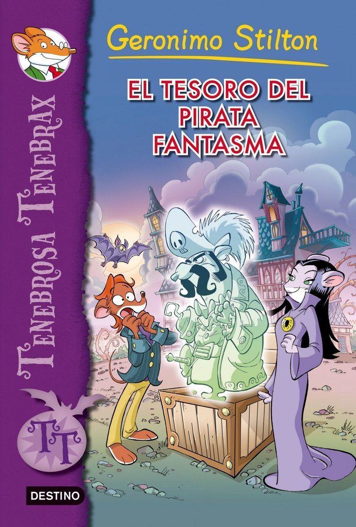 El tesoro del pirata fantasma, de Stilton, Geronimo | portada del libro