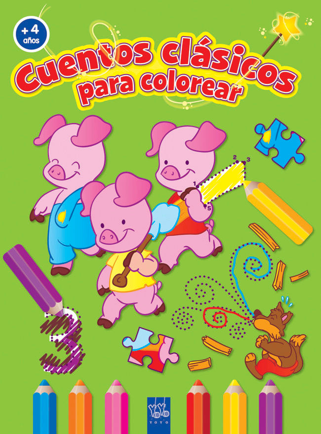 C.clásicos colorear +4, de YOYO | portada del libro