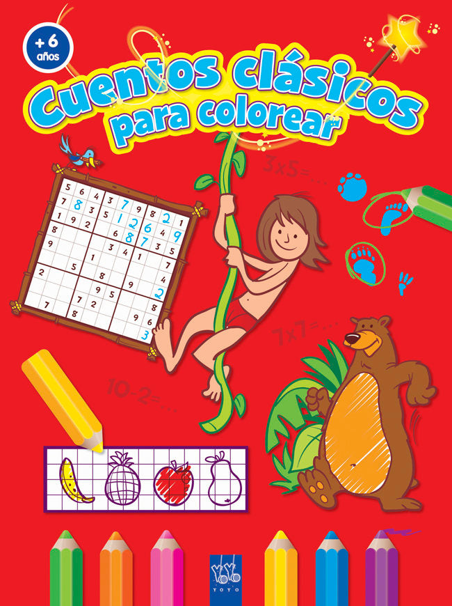 C.clásicos colorear +6, de YOYO | portada del libro