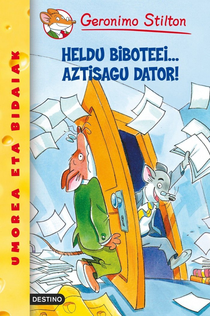 Heldu biboteei... aztisagu dator!, de Stilton | portada del libro
