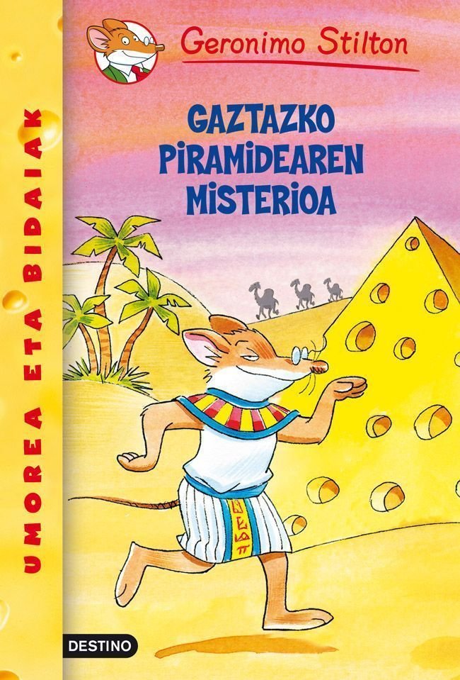 Gaztazko piramidearen misterioa, de Stilton | portada del libro