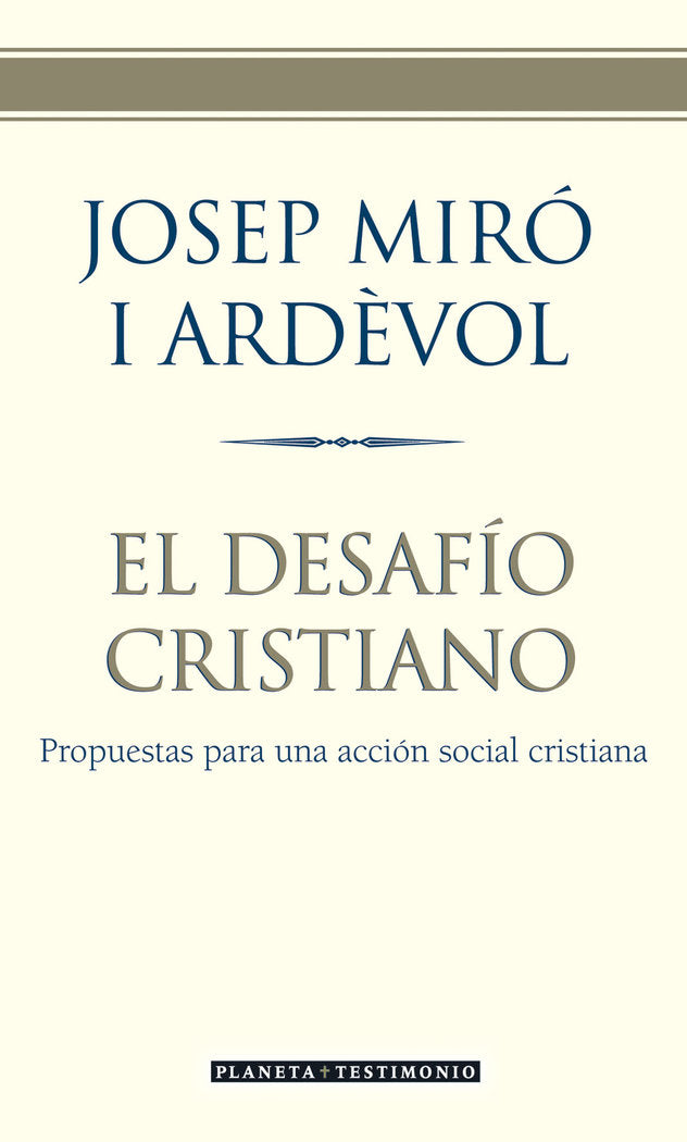 El desafío cristiano, de Miró i Ardèvol | portada del libro