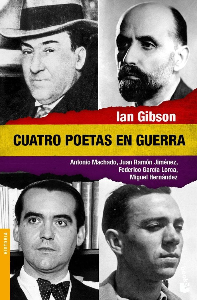 Cuatro poetas en guerra, de IAN GIBSON | portada del libro