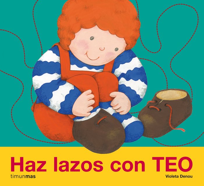 Aprende a hacer lazos con Teo, de Denou | portada del libro