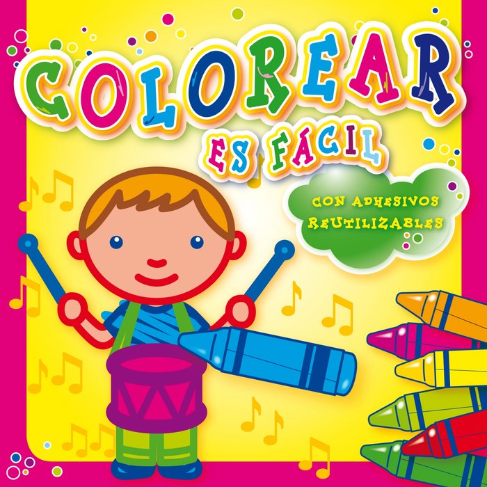 Colorear es fácil (rosa), de YOYO | portada del libro
