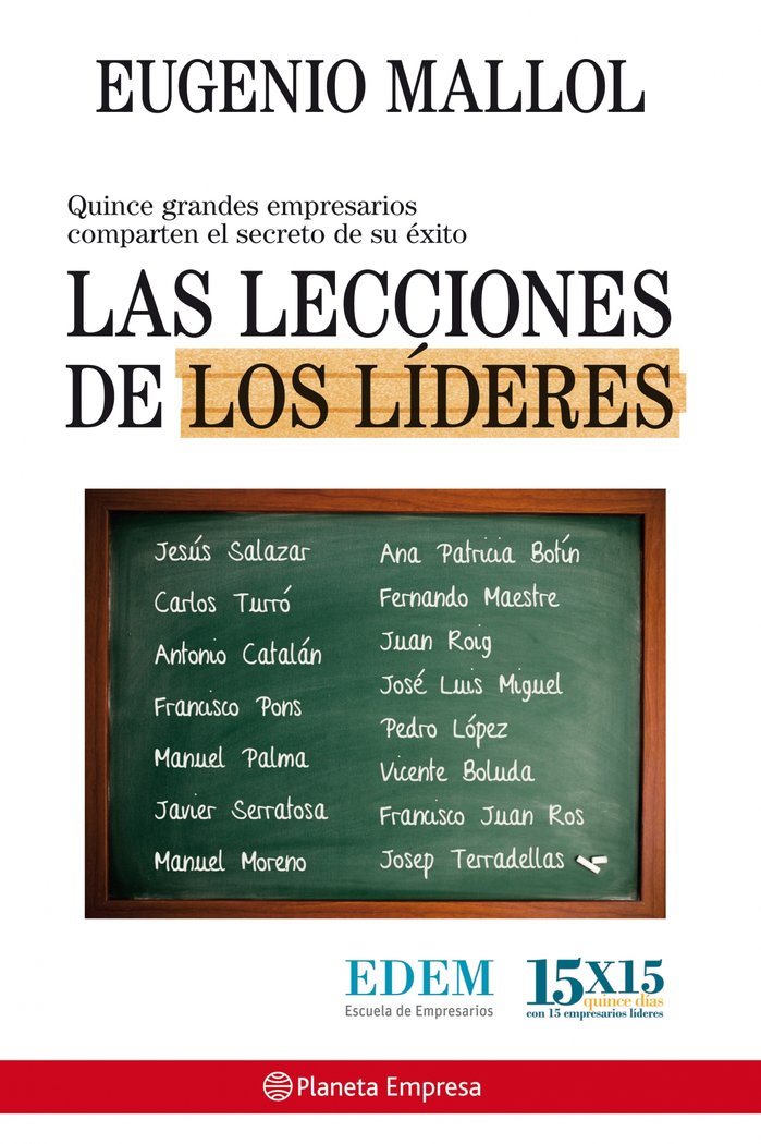 Las lecciones de los líderes, de Mallol | portada del libro