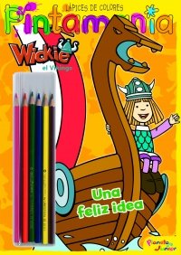 Wickie el Vikingo. Pintaman¡a Lápices de colores, de WICKIE EL VIKINGO | portada del libro