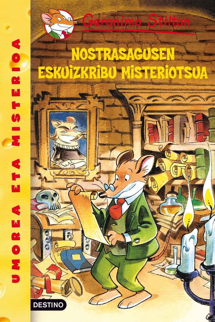 Nostrasagusen eskuizkribu misteriotsua, de Stilton | portada del libro