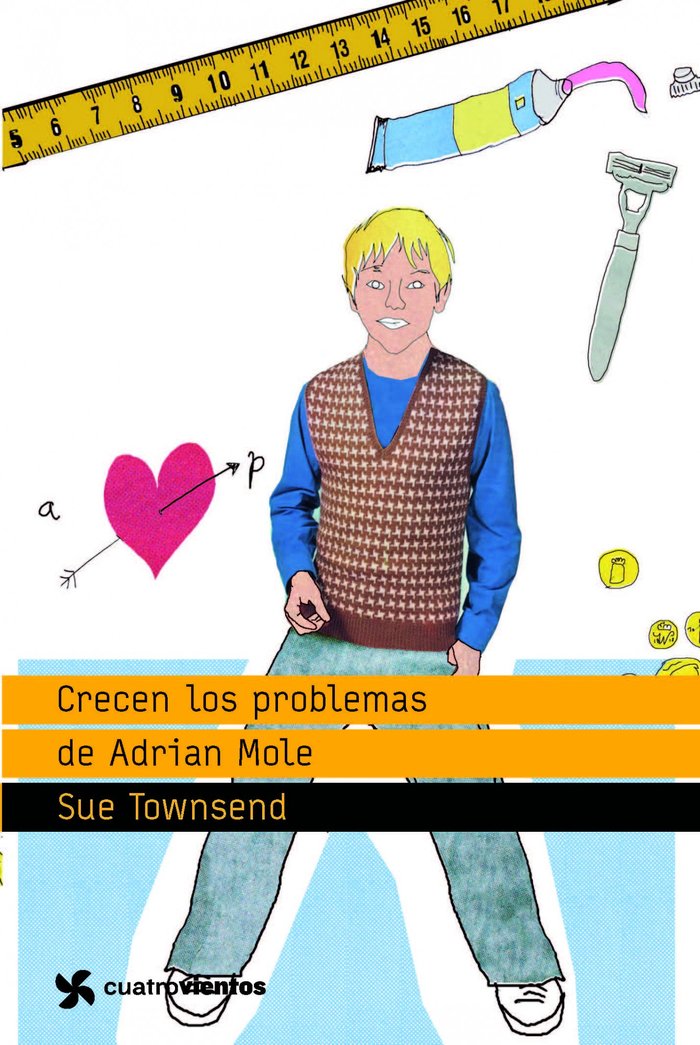 Crecen los problemas de Adrian Mole, de Townsend, Sue | portada del libro