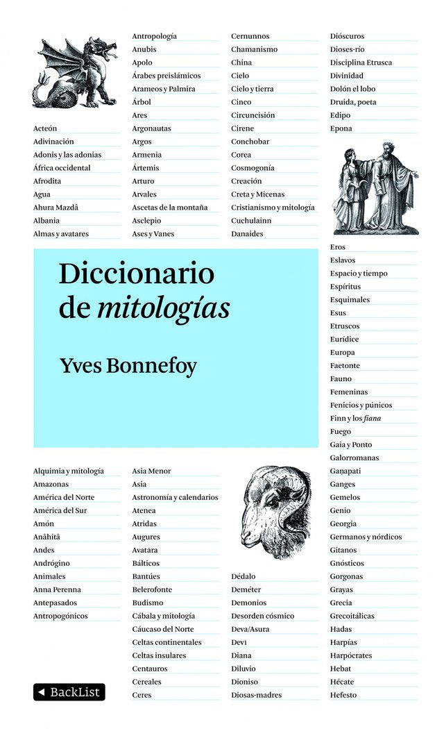 Diccionario de mitologías, de Bonnefoy | portada del libro