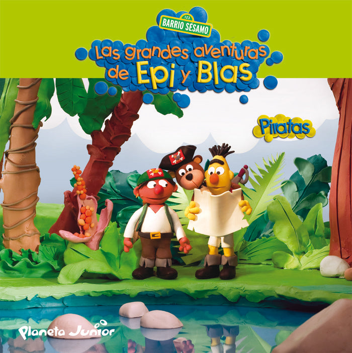 Las grandes aventuras de Epi y Blas. Piratas, de Barrio Sésamo | portada del libro