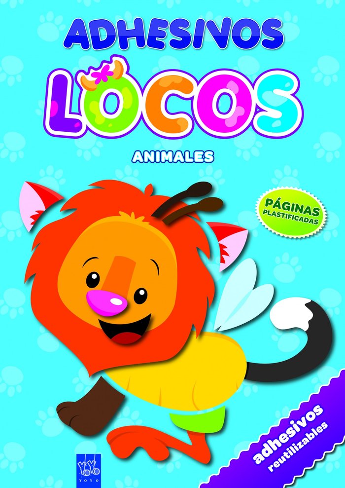 Adhesivos locos. Animales, de YOYO | portada del libro