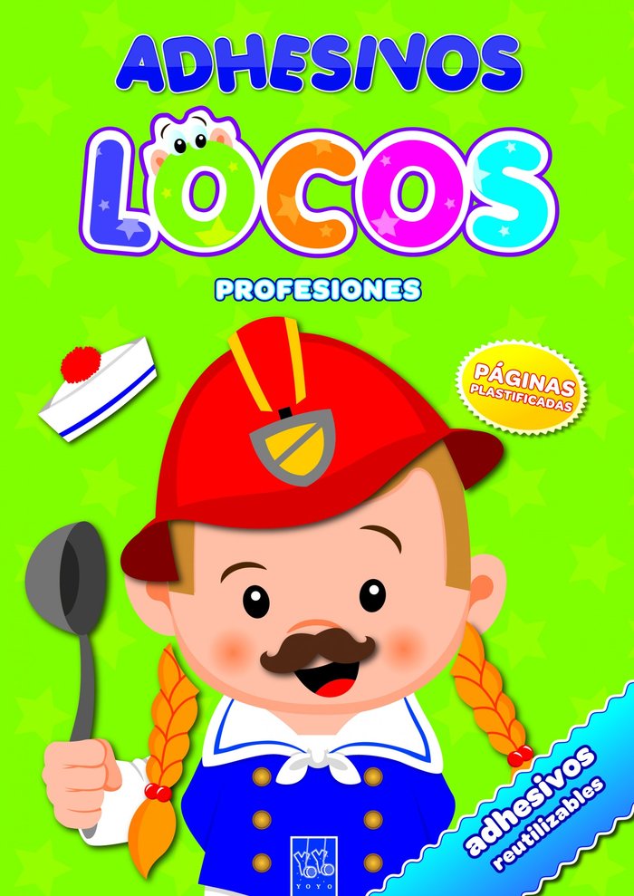 Adhesivos locos. Profesiones, de YOYO | portada del libro