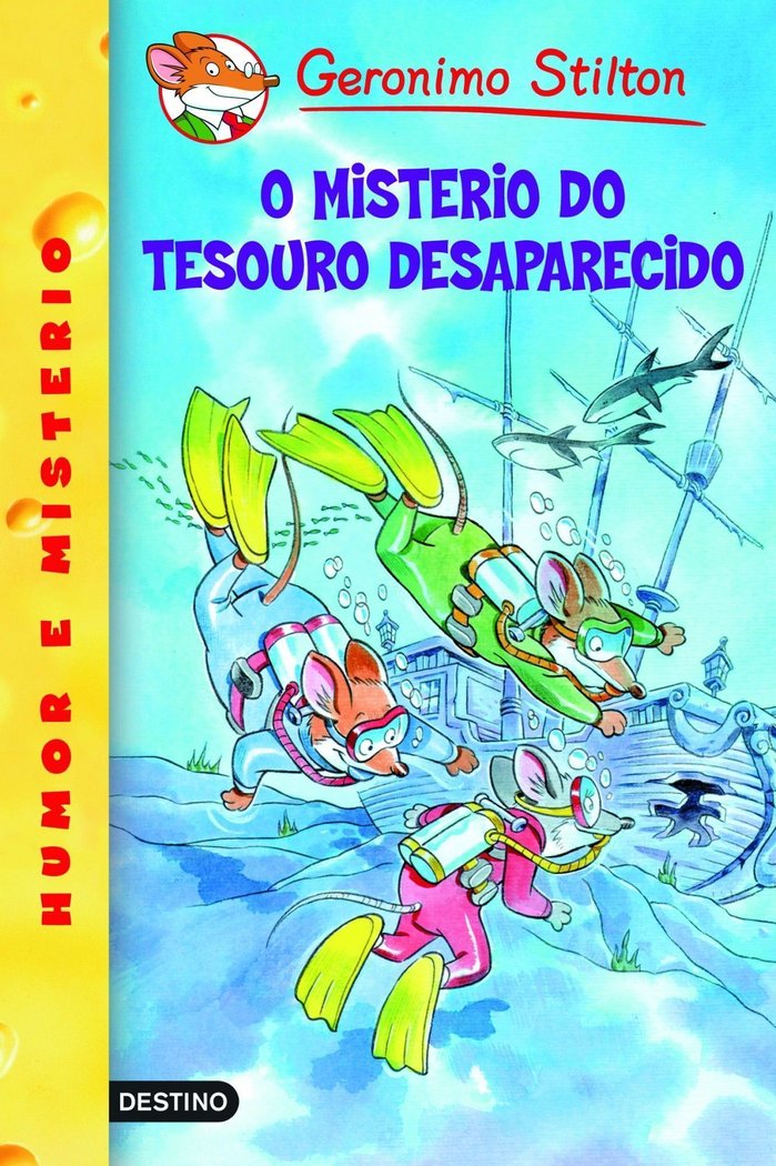 O misterio do tesouro desaparecido, de Stilton | portada del libro