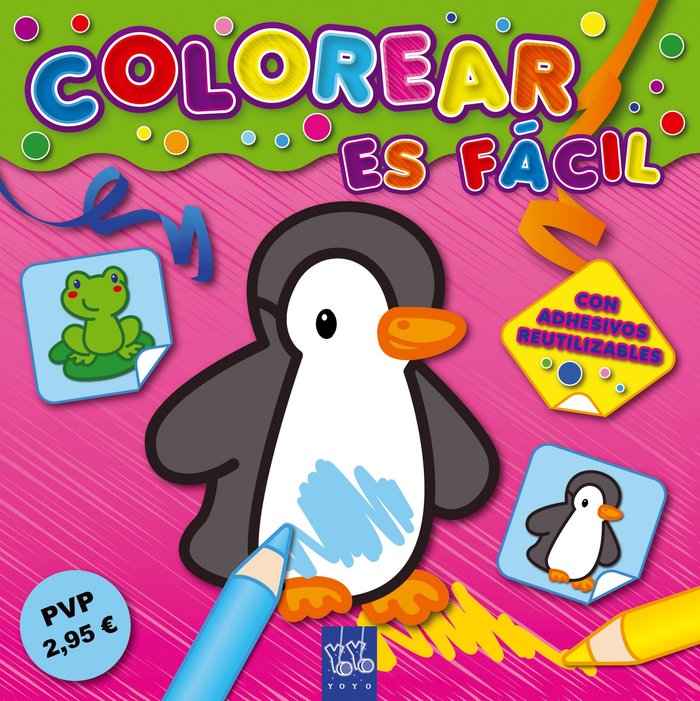 Colorear es fácil rosa 2, de YOYO | portada del libro