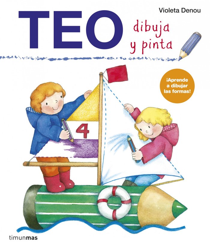 Teo dibuja y pinta, de Denou, Violeta | portada del libro