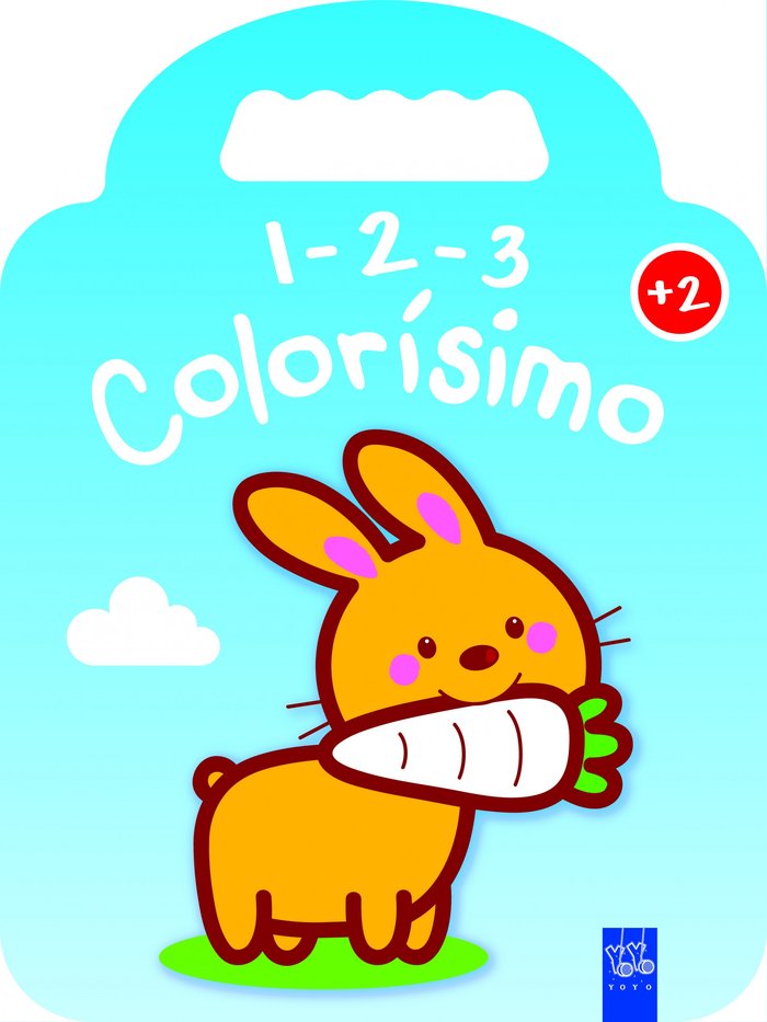 1-2-3 Colorísimo +2 - Conejo, de YOYO | portada del libro