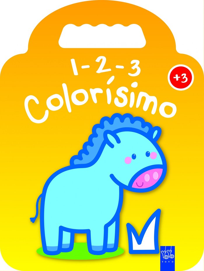 1-2-3 Colorísimo +3 - Poni, de YOYO | portada del libro