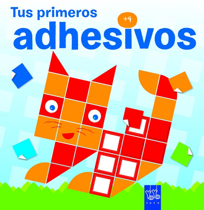 Tus primeros adhesivos +4. Gato, de YOYO | portada del libro