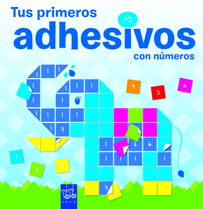 Tus primeros adhesivos +5. Elefante, de YOYO | portada del libro