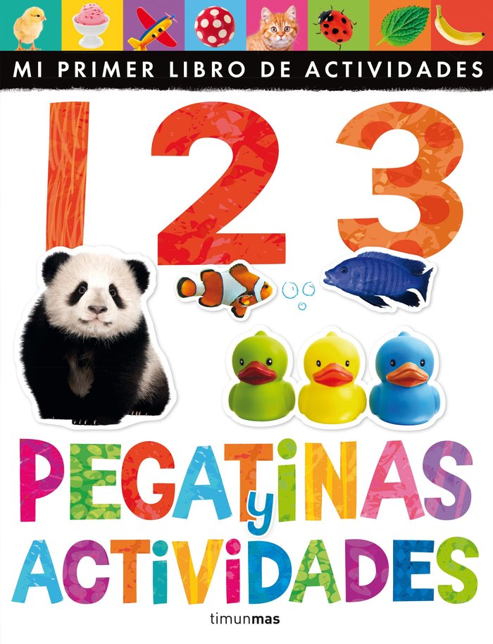 1 2 3. Pegatinas y actividades, de Little Tiger Press | portada del libro
