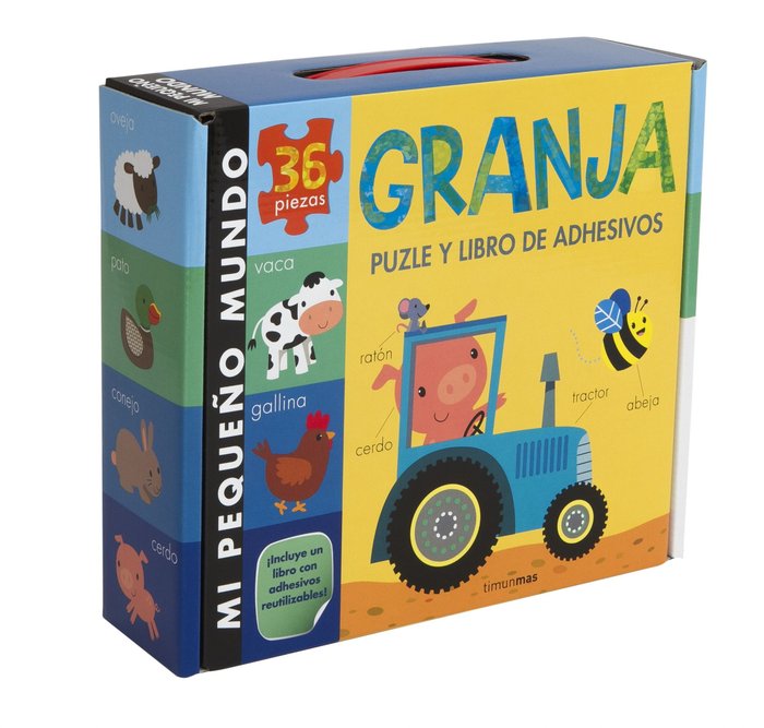 Granja. Puzle y libro de adhesivos, de Little Tiger Press | portada del libro