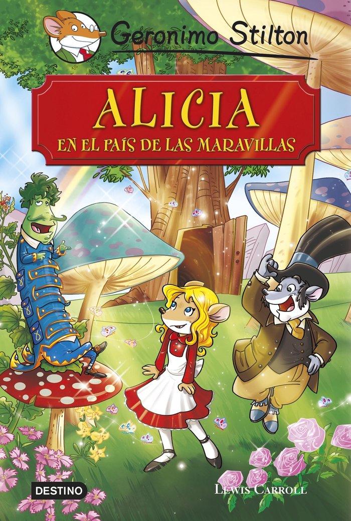Alicia en el país de las maravillas, de Stilton | portada del libro