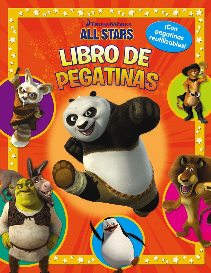 All stars. Libro de pegatinas, de Dreamworks | portada del libro