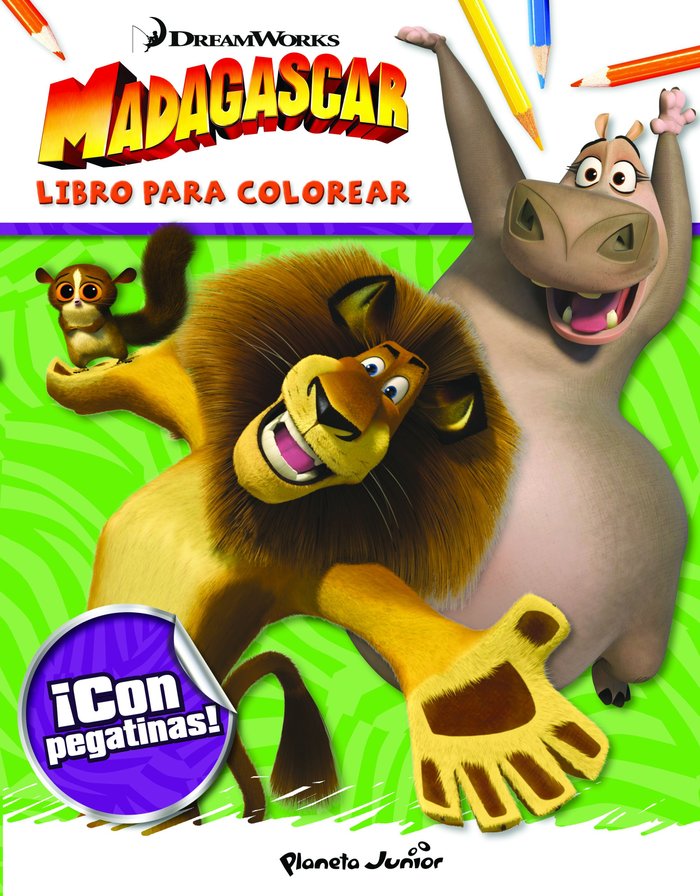 Madagascar. Libro para colorear, de Dreamworks | portada del libro