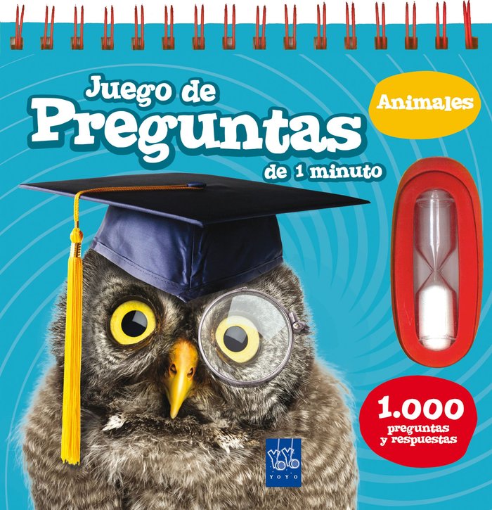 Juego de preguntas de 1 minuto. Animales, de YOYO | portada del libro