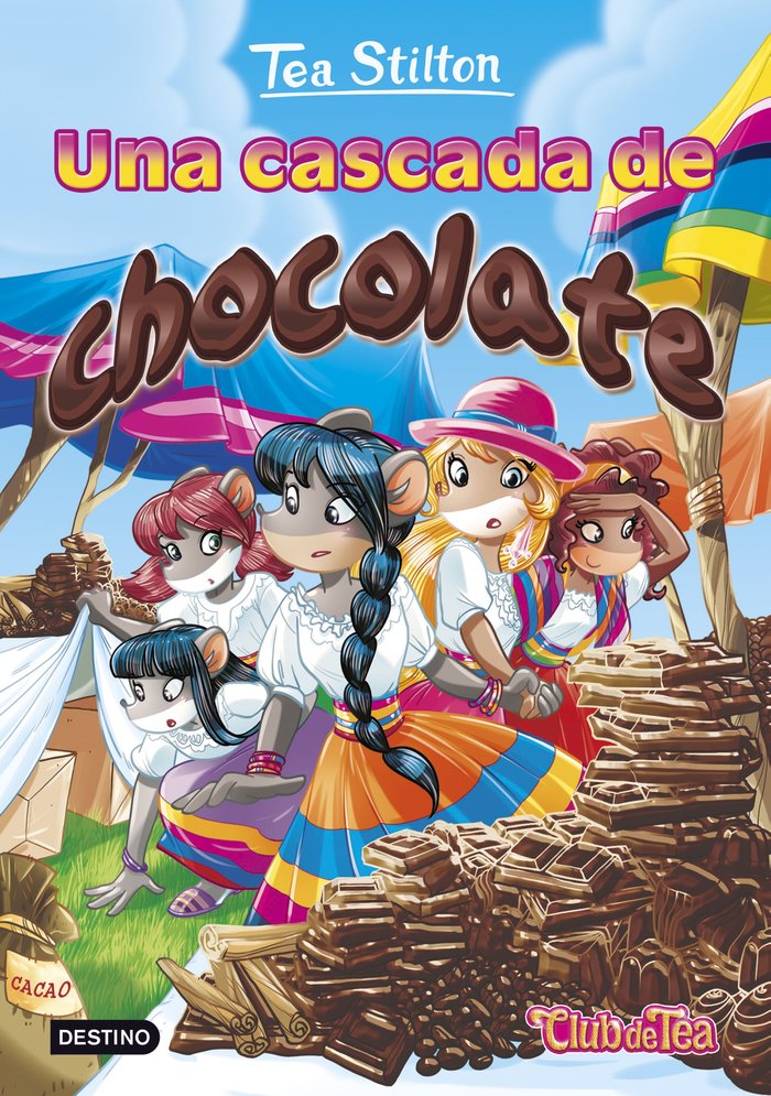 Una cascada de chocolate, de Stilton, Tea | portada del libro