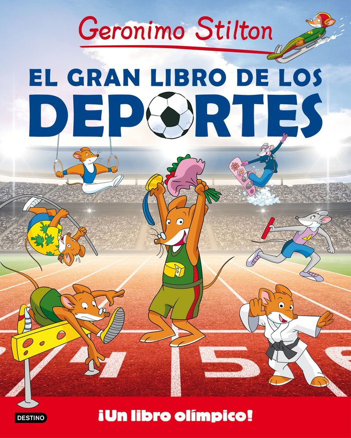 El gran libro de los deportes, de Stilton | portada del libro