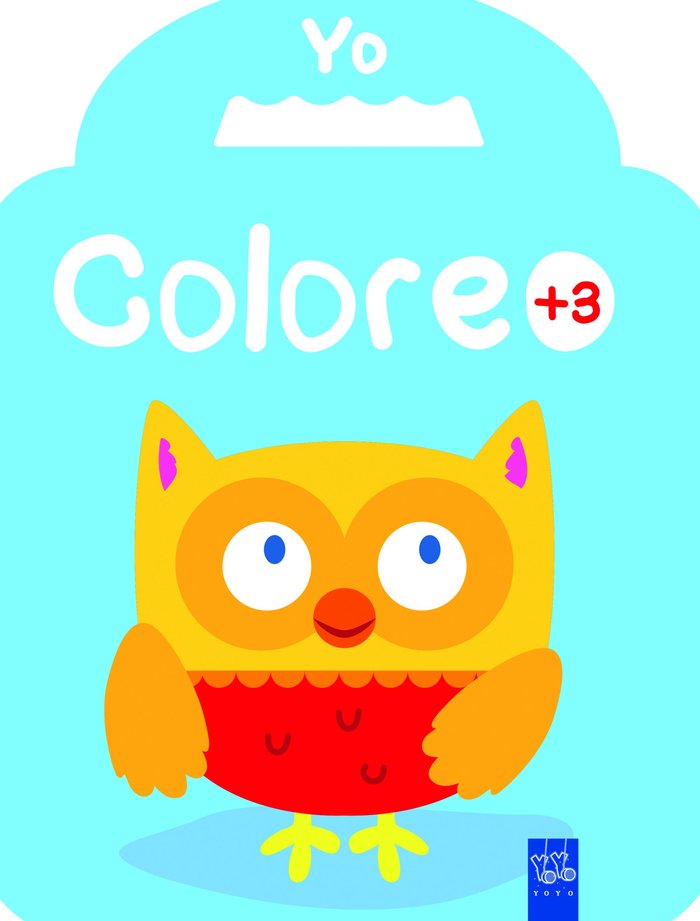 Yo coloreo +3. Búho, de YOYO | portada del libro