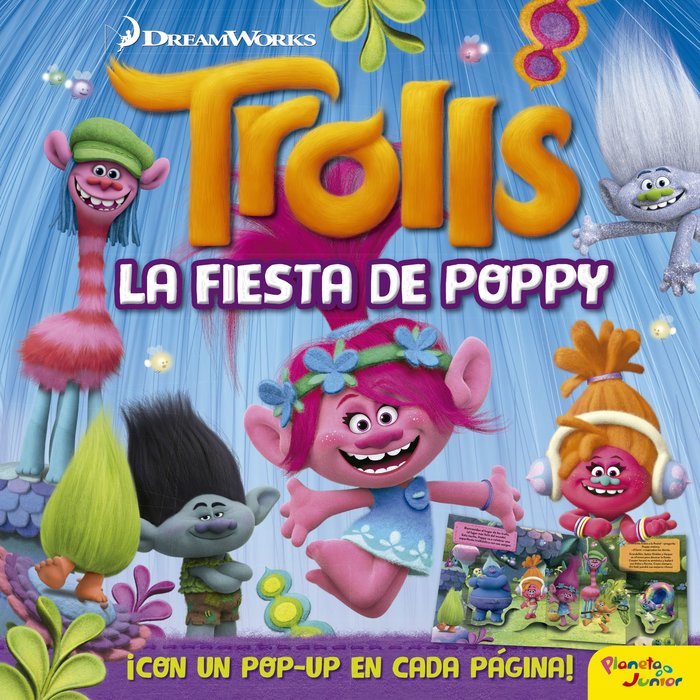 Trolls. La fiesta de Poppy. Libro pop-up, de Dreamworks | portada del libro